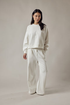 Felpa Girocollo Loose Fit in Interlock
