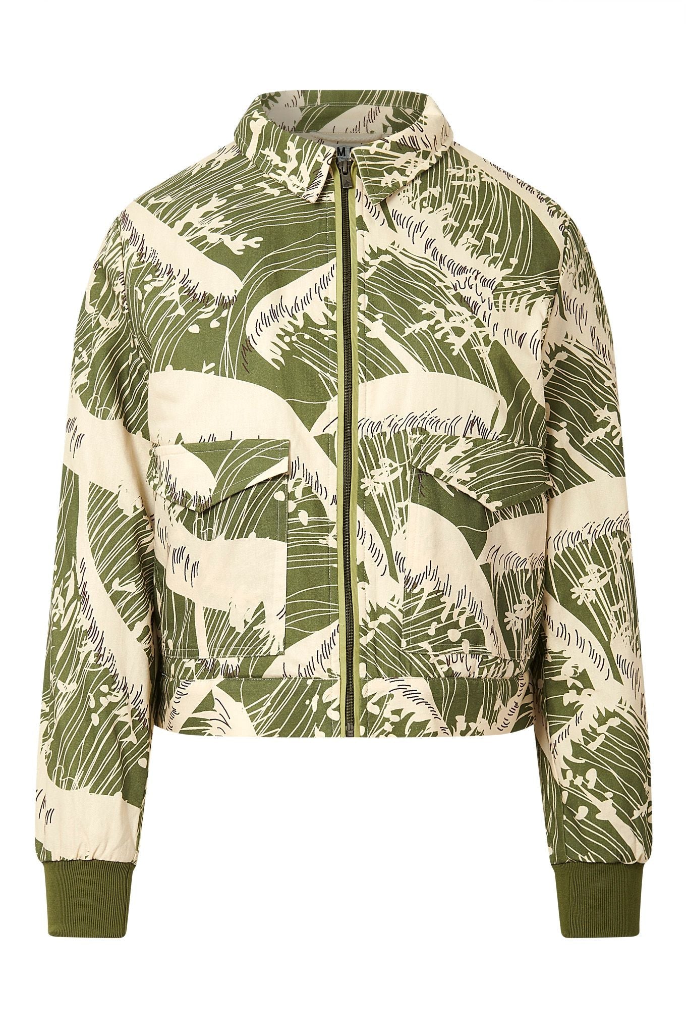 Vivi Organic Cotton Bomber Green Wave