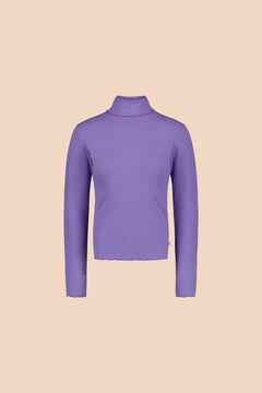 Rib Rollneck Vivid Lavender