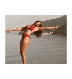 Versatile Bikini Top Geranium Red