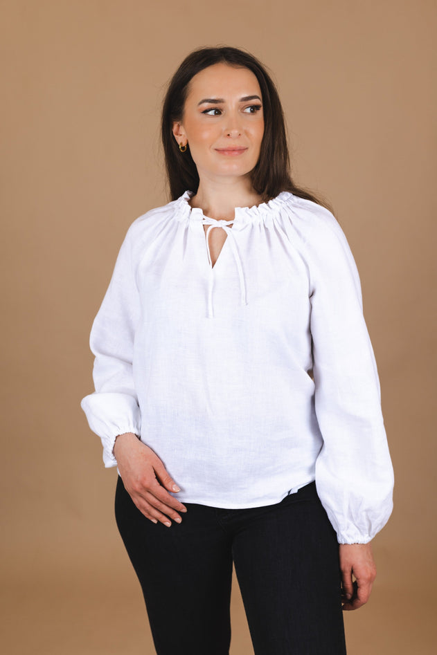 Paloma Blouse Coconut Milk White