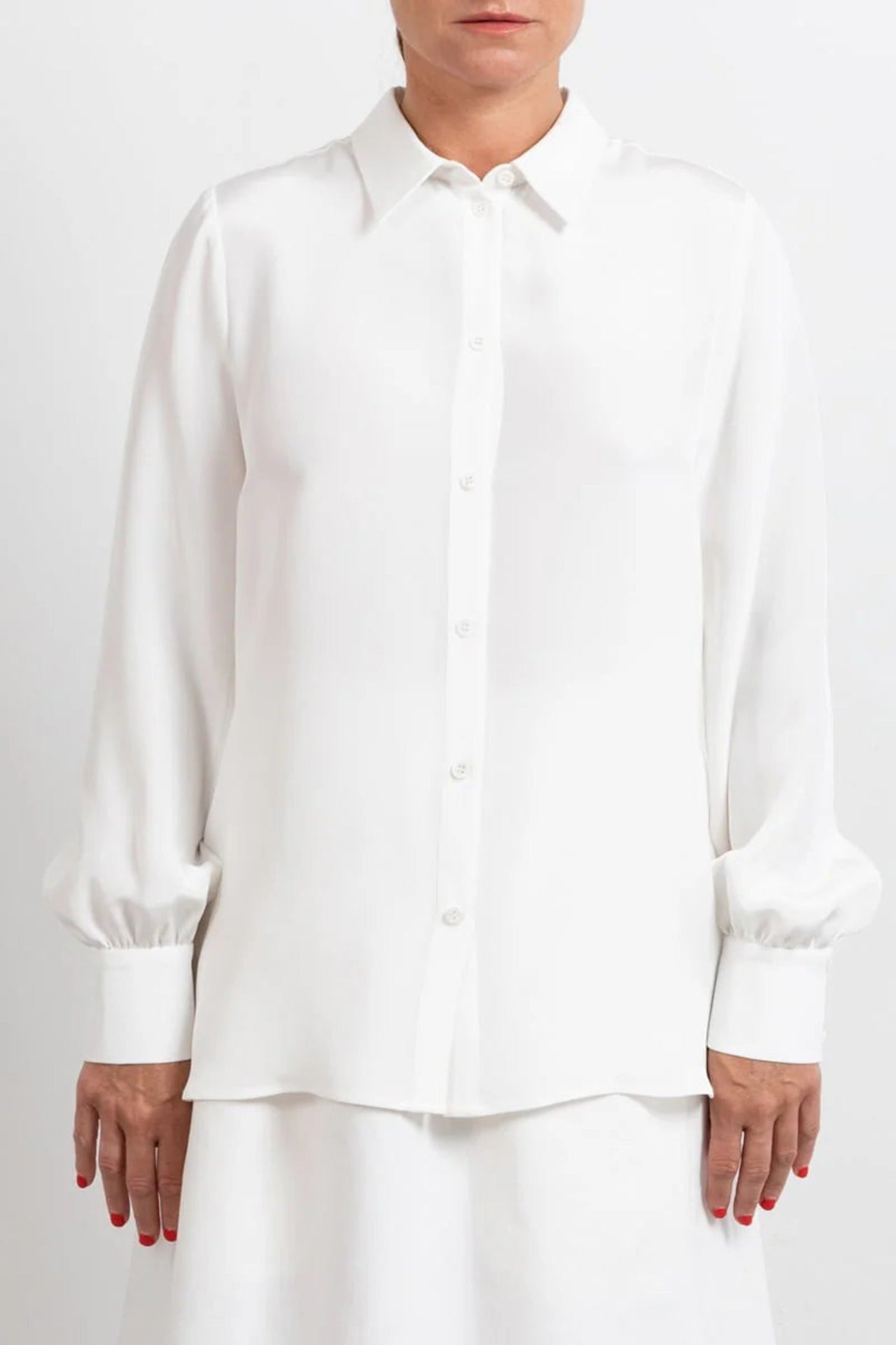 Puff Sleeve Shirt White - Studio Heijne