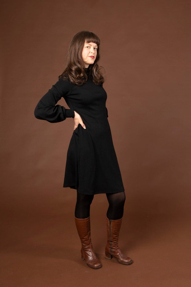 Puffi Merino Dress Black