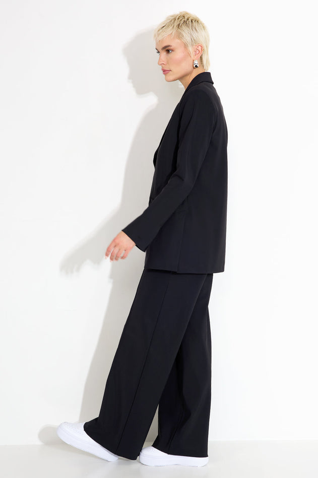 Rebel Trousers  Relaxed Wide Fit Black