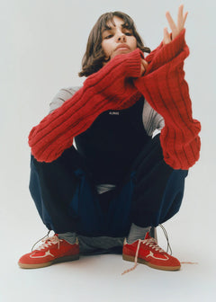 Tb.490 Rife Leather Sneakers Sheen Red