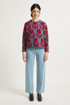Muche Sweater Red/Blue