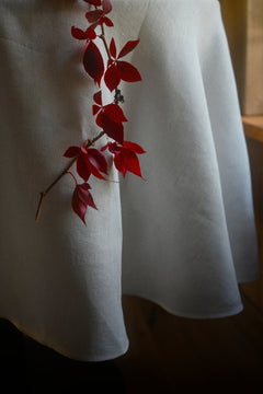 Round Linen Tablecloth