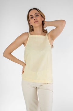 Lightweight Cotton Top Yellow