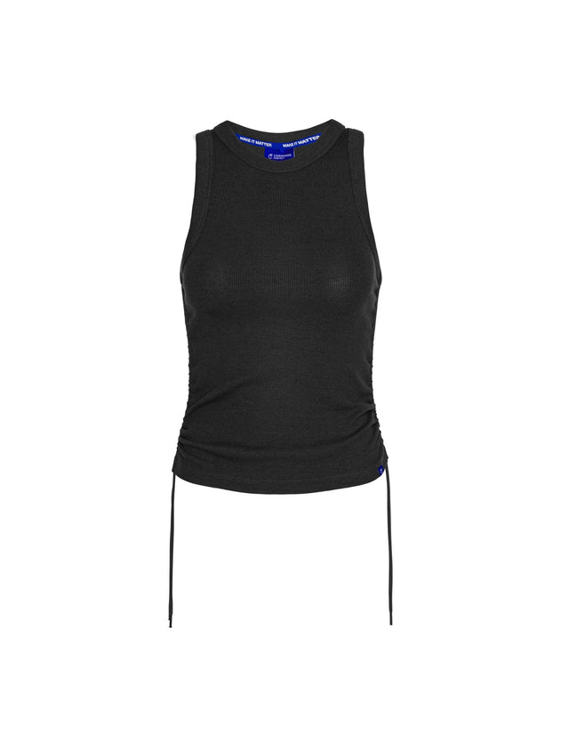 Shore Ribbed Adjustable Top Black