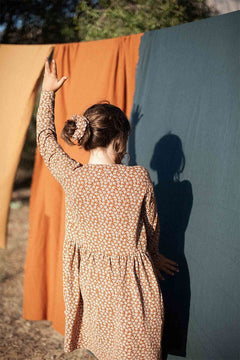 Kids' Sabrina Oversize Dropped Shoulder Dress Terracotta