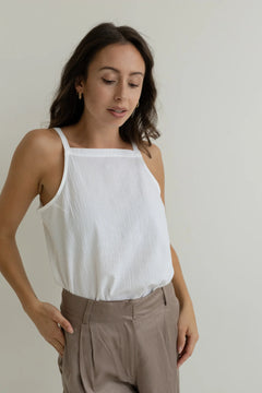 Lightweight Cotton Top White