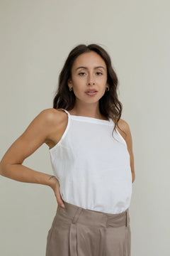 Lightweight Cotton Top White