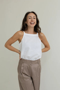 Lightweight Cotton Top White