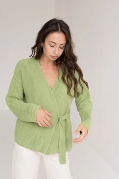 Wrap Cardigan Green