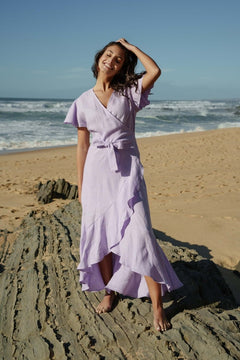 Annika Dress Lupine Purple - IVALO.COM