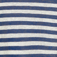 Tanto Unisex Linen Long-Sleeve Top Navy Striped