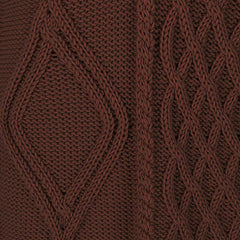 Nonna Cable-Knit Merino Sweater Chocolate