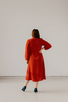 Karla Wrap Dress Red