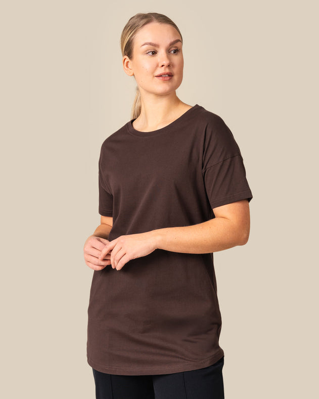 Toive T-Shirt Long Dark Brown