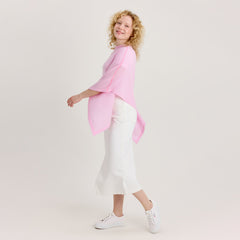 DamesMerino zijden poncho