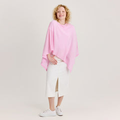 DamesMerino zijden poncho