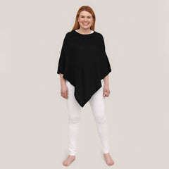 DamesMerino zijden poncho