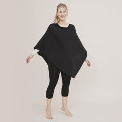 DamesMerino zijden poncho