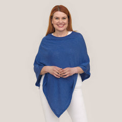 DamesMerino zijden poncho