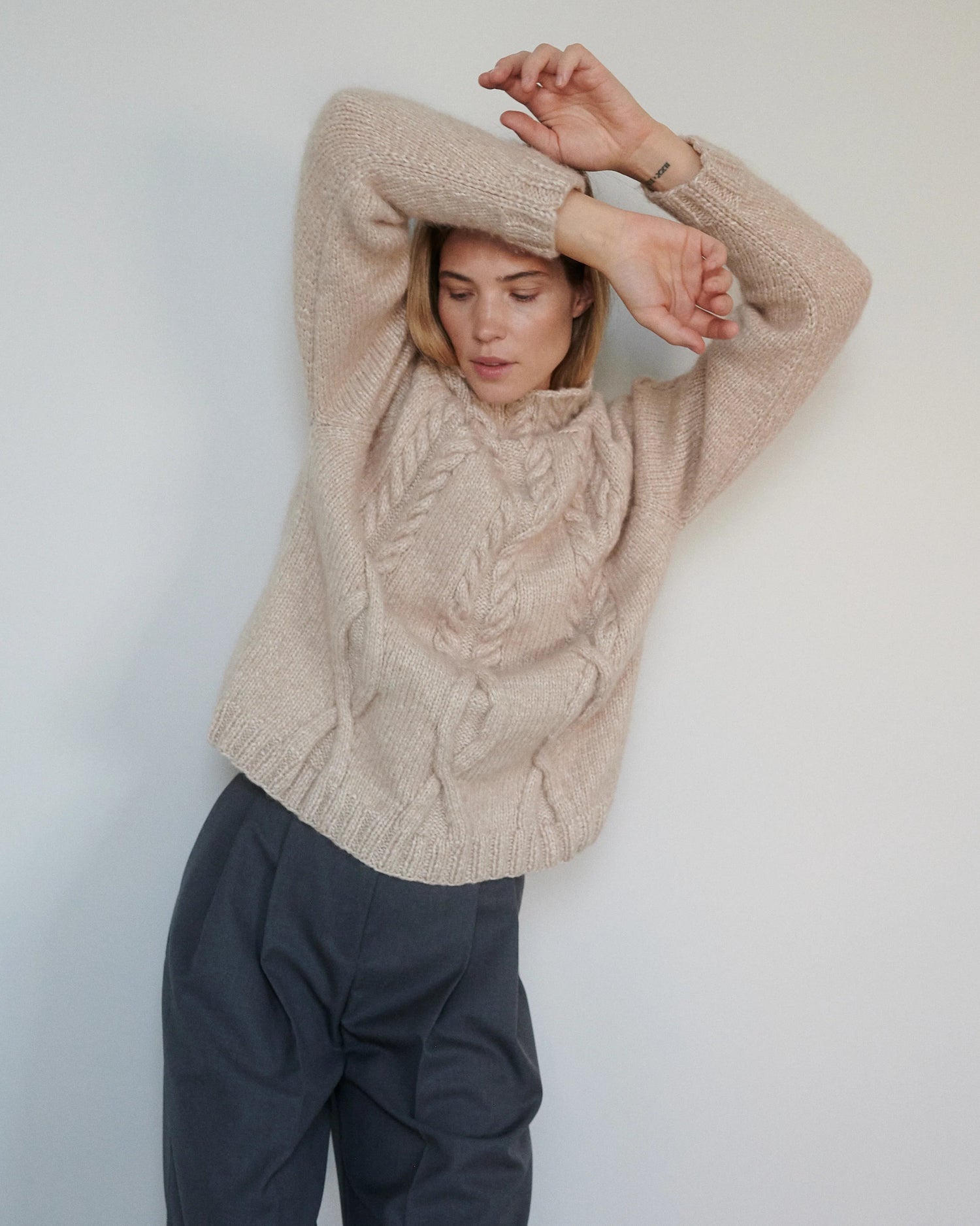 Ūla Merino Wool Sweater Beige