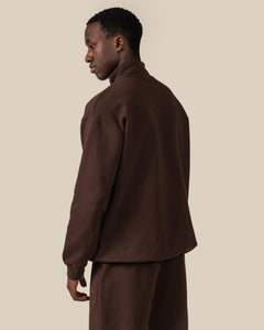 Toive Half-zip Dark Brown