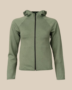 Toive Zip-Up Hoodie Sage Green