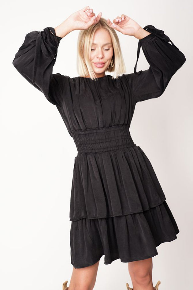 Isla Lyocell Dress Black