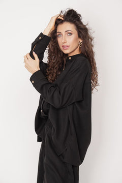 Oversized Tencel Shirt Black