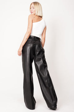 Anti Eco-Leather Pants Black