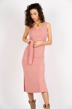 Elena Knitted Dress Pink
