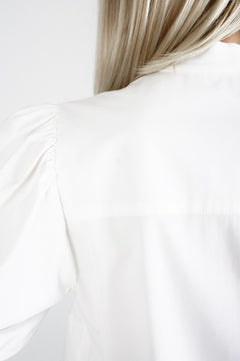 Vola Puff Sleeve Shirt White