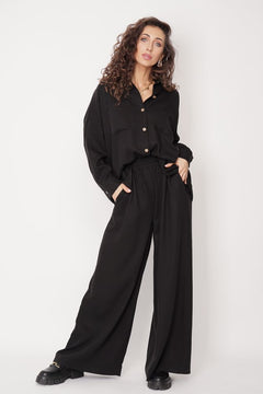 Oversized Tencel Shirt Black