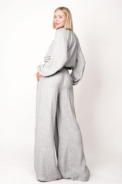 Skye Wide Leg Pants Grey