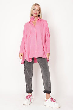 Long Lyocell Shirt Pink