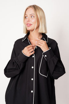 Rea Cotton Shirt Black