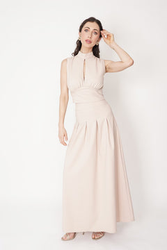 Eleonora Maxi Skirt Beige