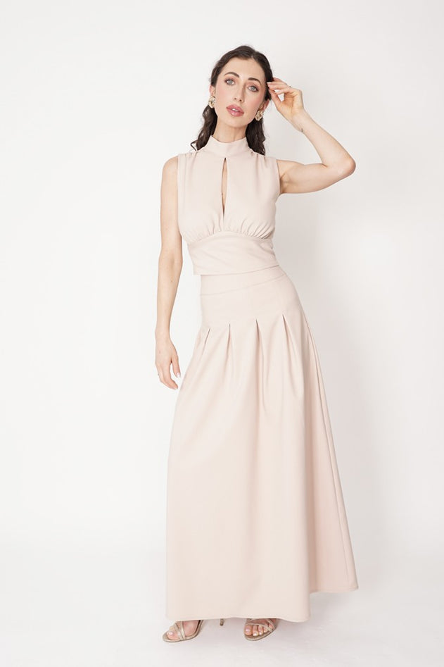 Eleonora Maxi Skirt Beige
