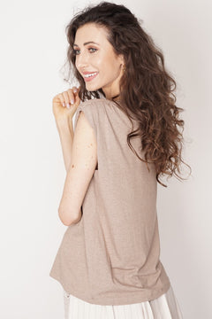 Jane T-Shirt Dark Beige