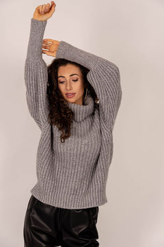 Telma Turtleneck Knit Dark Grey