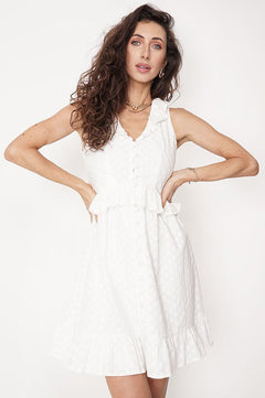 Melody Cotton Dress White