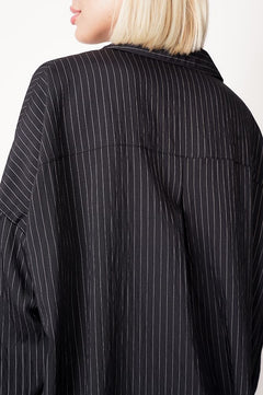 Rea Cotton Shirt Black Striped