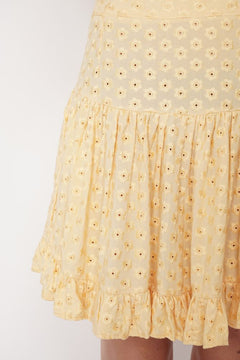 Serena Mini Skirt Yellow