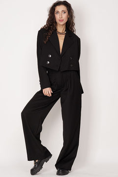 Aspen Cropped Blazer Black