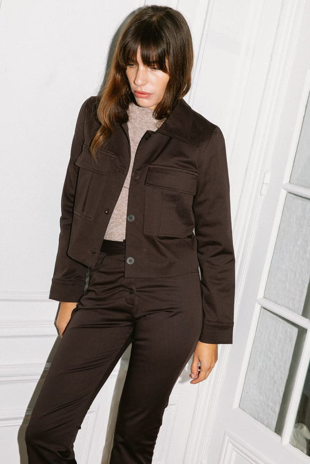 Dahlia Jacket Brown