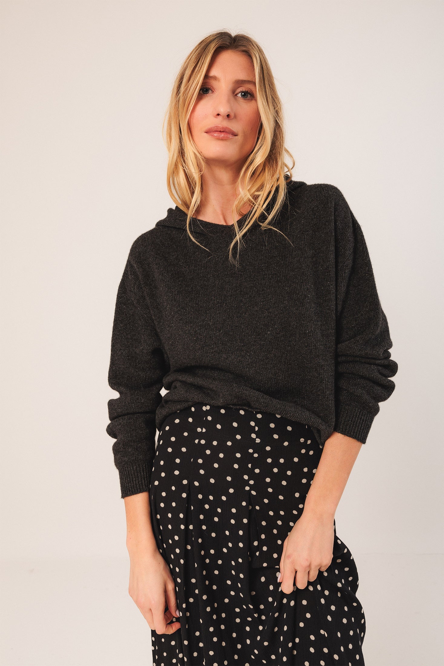 Sport Knit Sweater Dark Grey